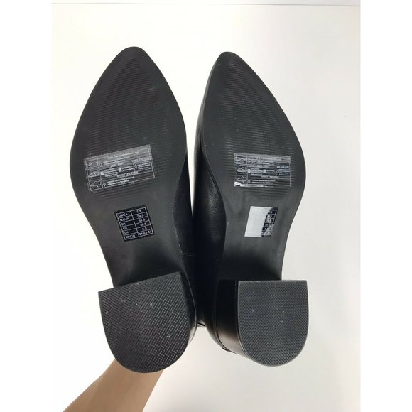 Forever 21 Women's Boots Ankle Back Heel Pointy Bl - Picture 7 of 8